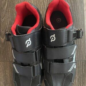 Peloton Black and Red Athletic Shoes